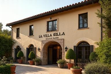 Image representing the charming facade of boutique hotel 'La Villa Bella'